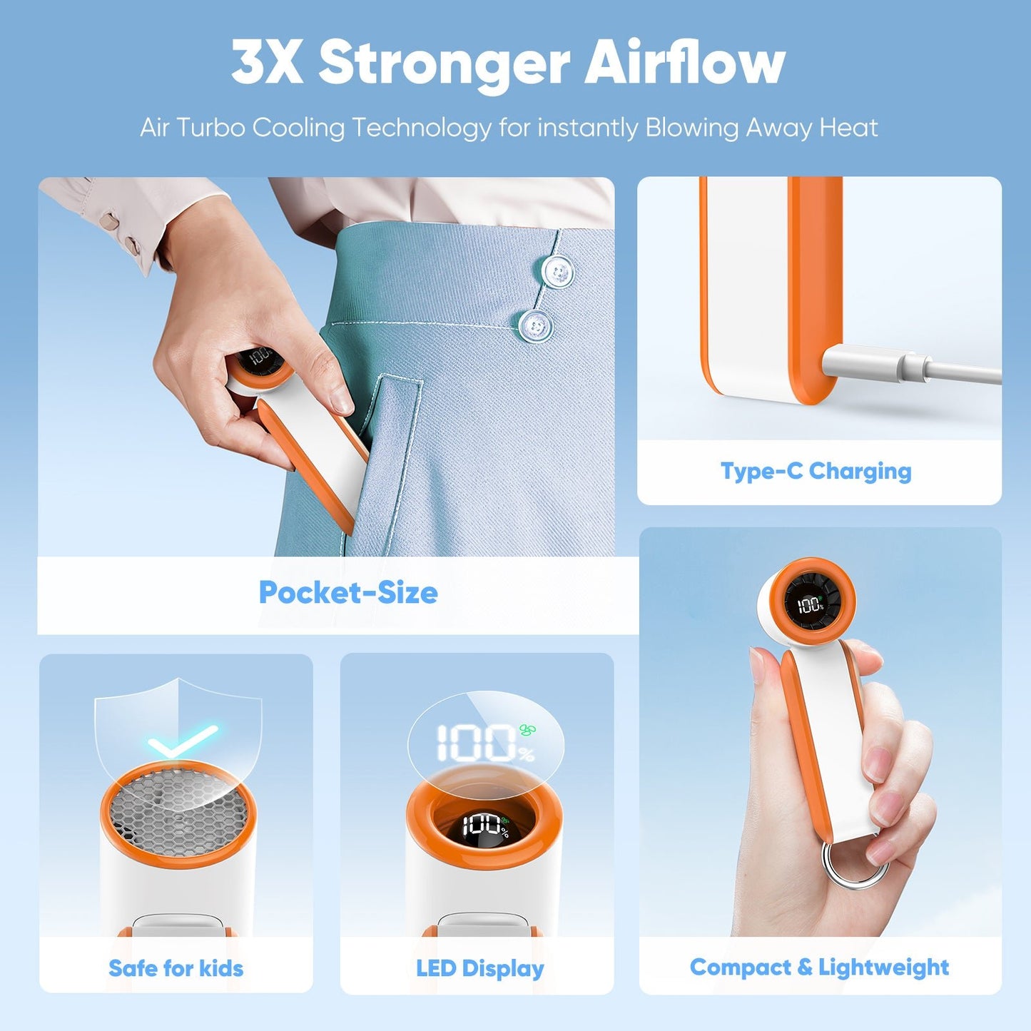 FC01 Handheld Mini Fan - Fan C