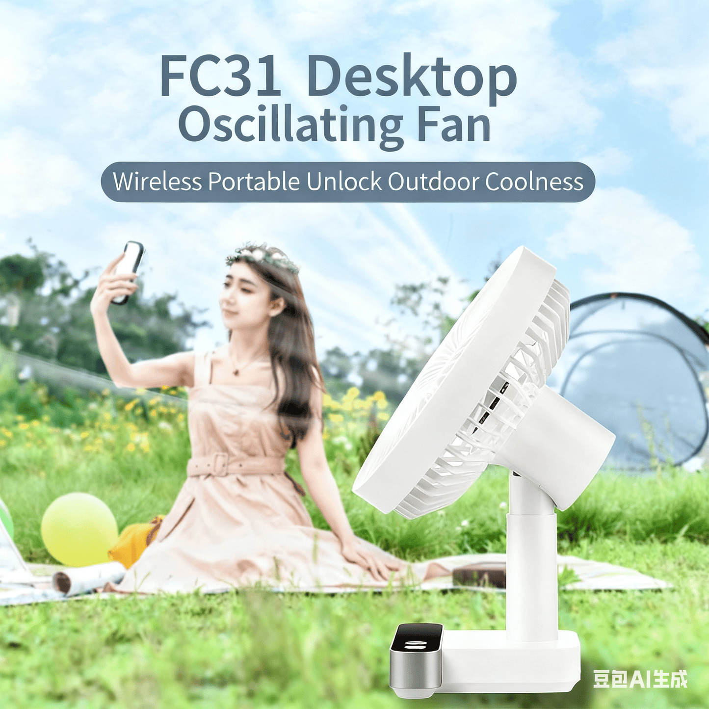 FC31 Desktop Oscillating Fan - Fan C