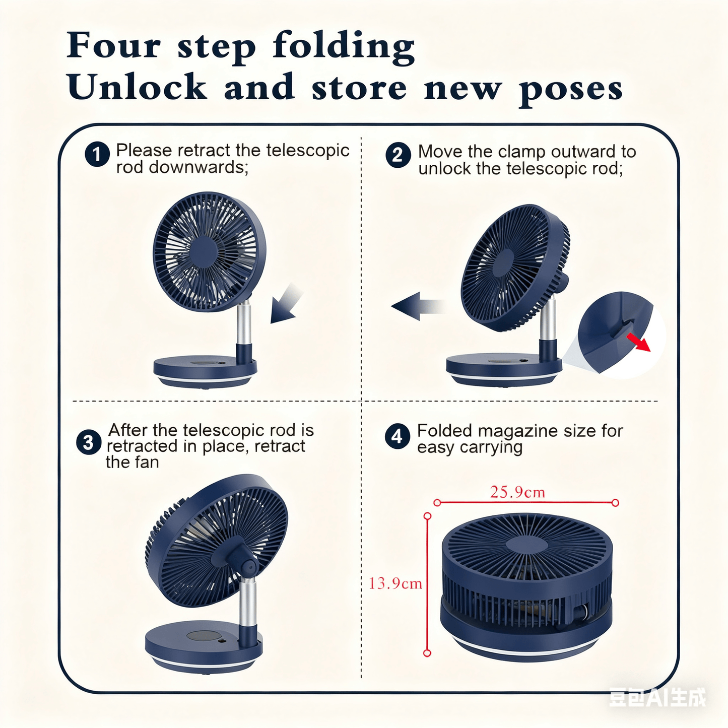 FC41 Desktop Oscillating Fan Pro - Fan C