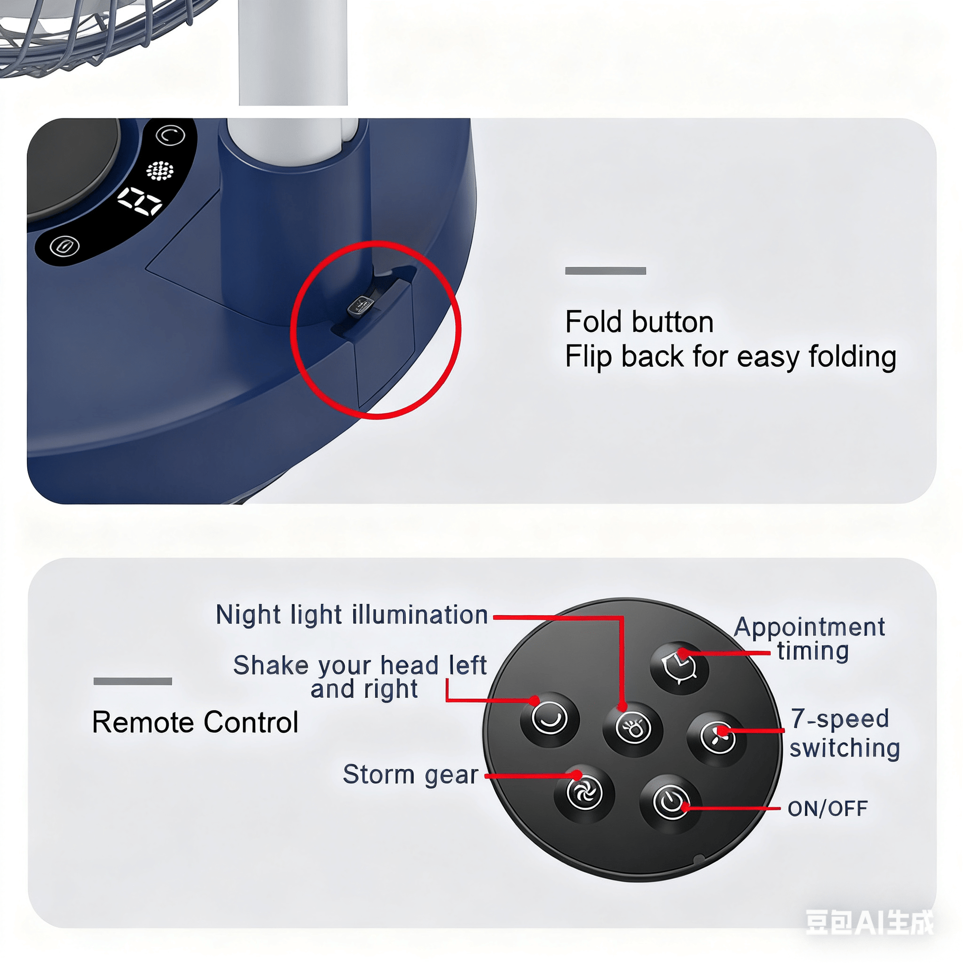 FC41 Desktop Oscillating Fan Pro - Fan C