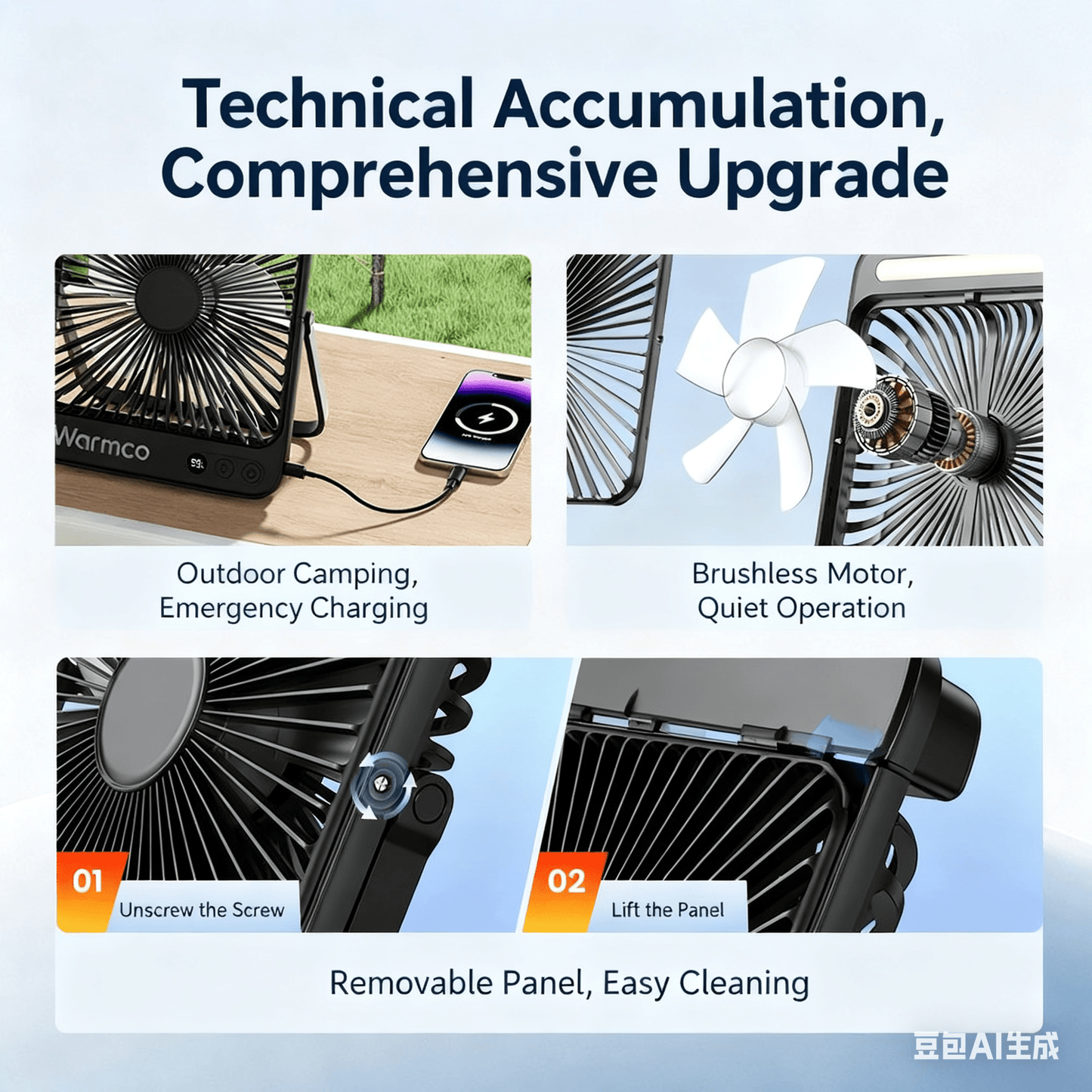 FC42 Desktop Fan Pro & Powerbank - Fan C