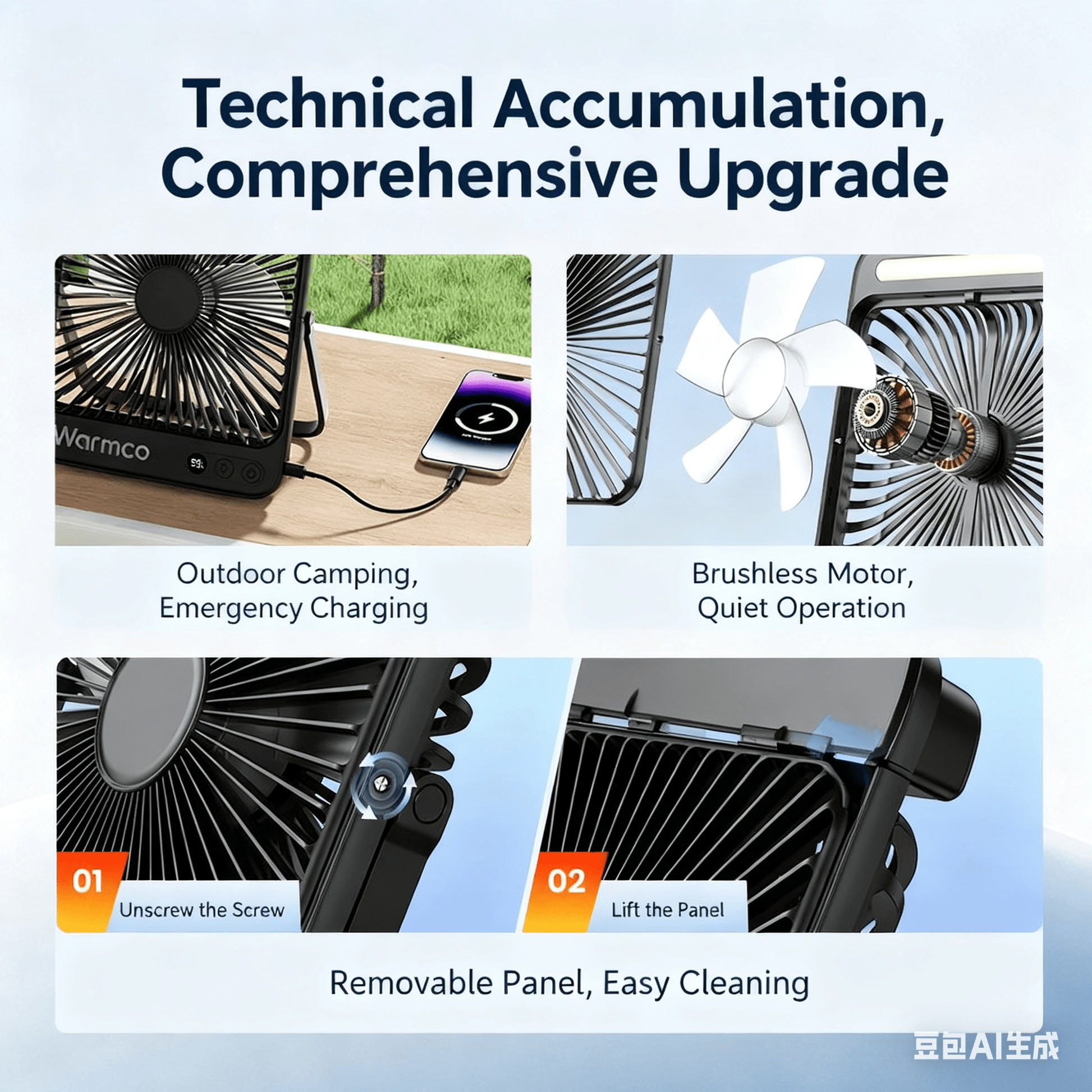 FC42 Desktop Fan Pro & Powerbank - Fan C