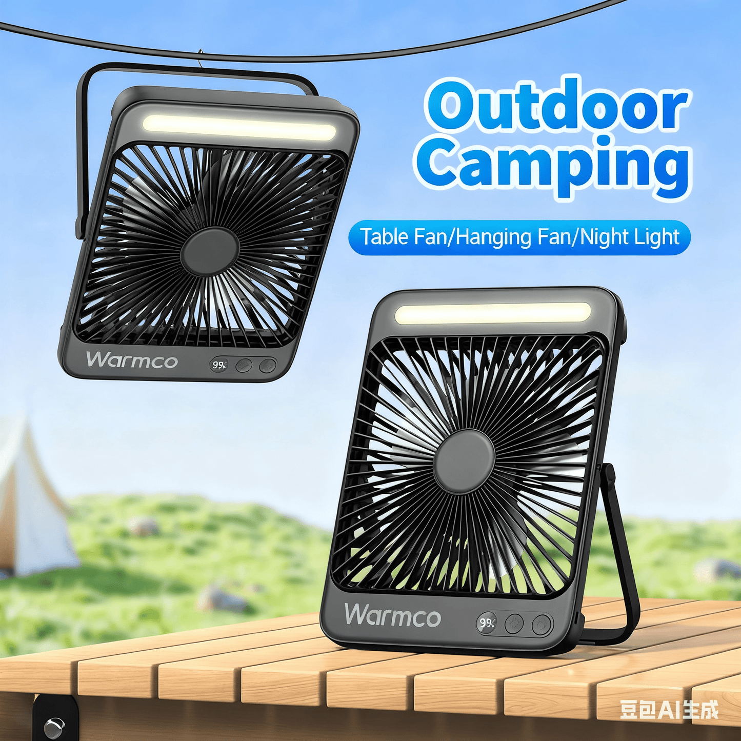 FC42 Desktop Fan Pro & Powerbank - Fan C