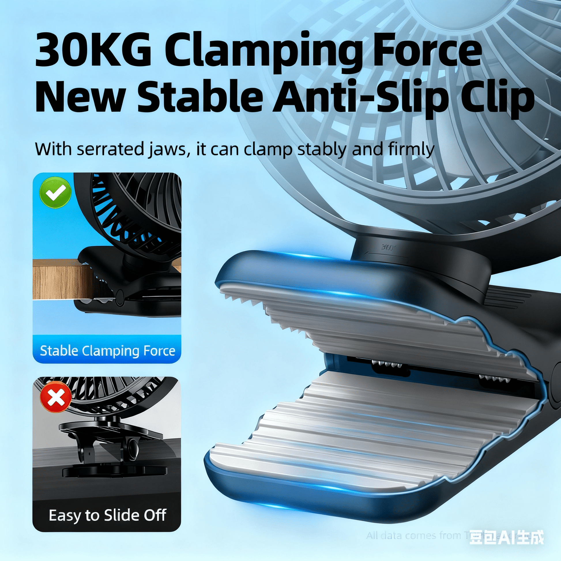 FC60 Universal Clamp Fan - Fan C
